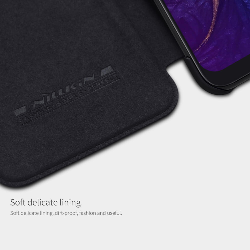 کیف چرمی نیلکین سامسونگ Nillkin Qin Leather Case Samsung Galaxy A50