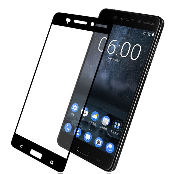 محافظ صفحه نمایش تمام صفحه ی نوکیا Full Glass screen protector for Nokia 5