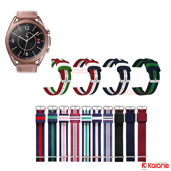 بند ساعت هوشمند Samsung Galaxy Watch 3 45mm مدل نایلون-ساعت هوشمند سامسونگ