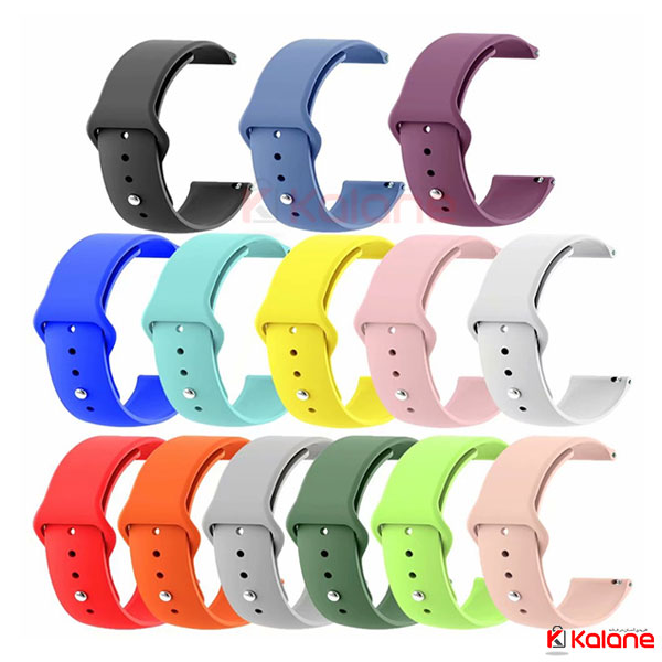 بند سیلیکونی ساعت هوشمند Xiaomi Amazfit Stratos 3 مدل دکمه ای - بند ساعت  شیائومی