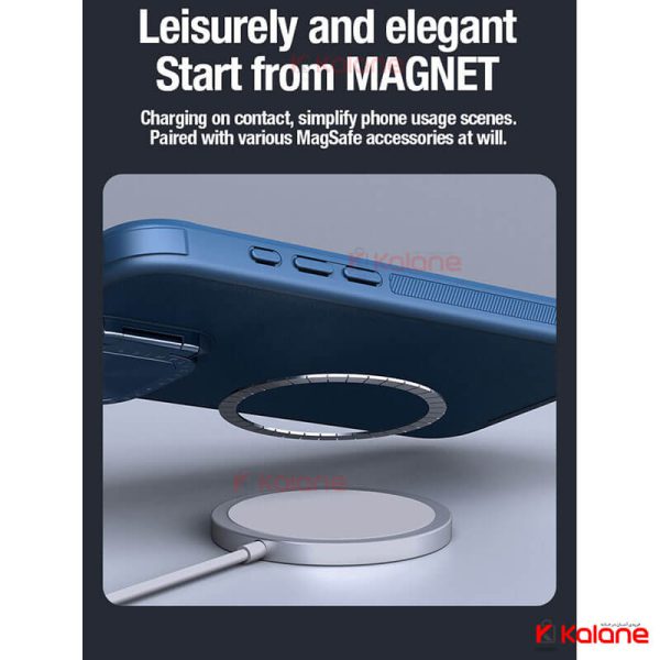قاب نیلکین Apple iPhone 15 مدل CamShield Leather Magnetic
