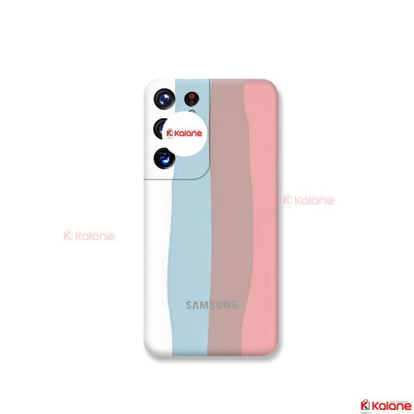 قاب رنگین کمانی Samsung Galaxy S22 Ultra محافظ لنزدار