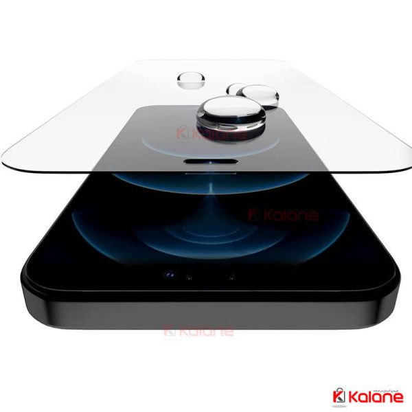 گلس شفاف iPhone 15 Pro Max با ابزار مخصوص نصب برند XUNDD مدل AXE