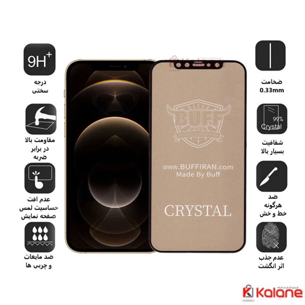 محافظ صفحه بوف Apple iPhone 12 Mini مدل Crystal