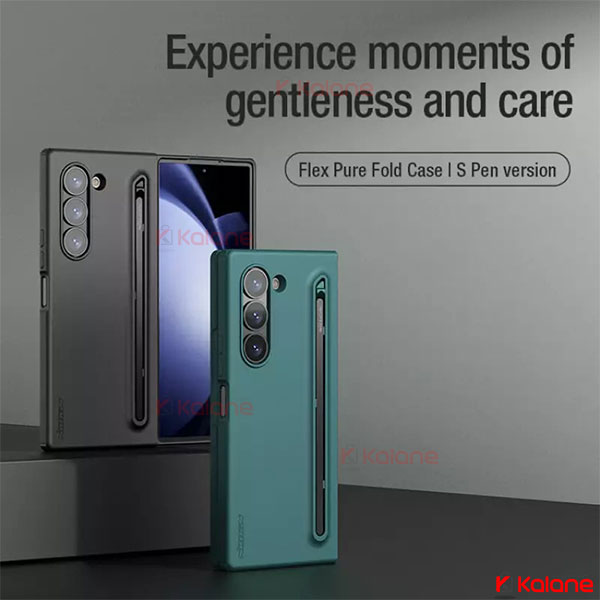 قاب سیلیکونی نیلکین Samsung Galaxy Z Fold 7 مدل Flex Pure Fold همراه با قلم
