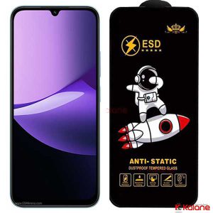 گلس شفاف آنتی استاتیک گوشی Xiaomi Redmi 15C 5G مدل ESD Space Man