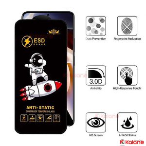 گلس شفاف آنتی استاتیک گوشی Xiaomi Redmi 15C 5G مدل ESD Space Man
