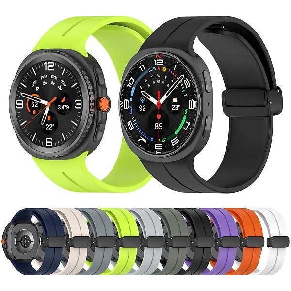 بند سیلیکونی ساعت هوشمند Samsung Galaxy Watch 8 مدل Magnetic Buckle